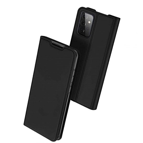 Etui DuxDucis z Klapką Czarny + Szkło do Samsung Galaxy A72