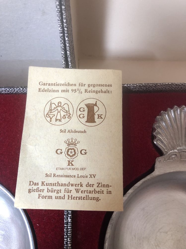 Вінтаж посуда форми Zinn харчове олово Німеччина ціна за упаковки