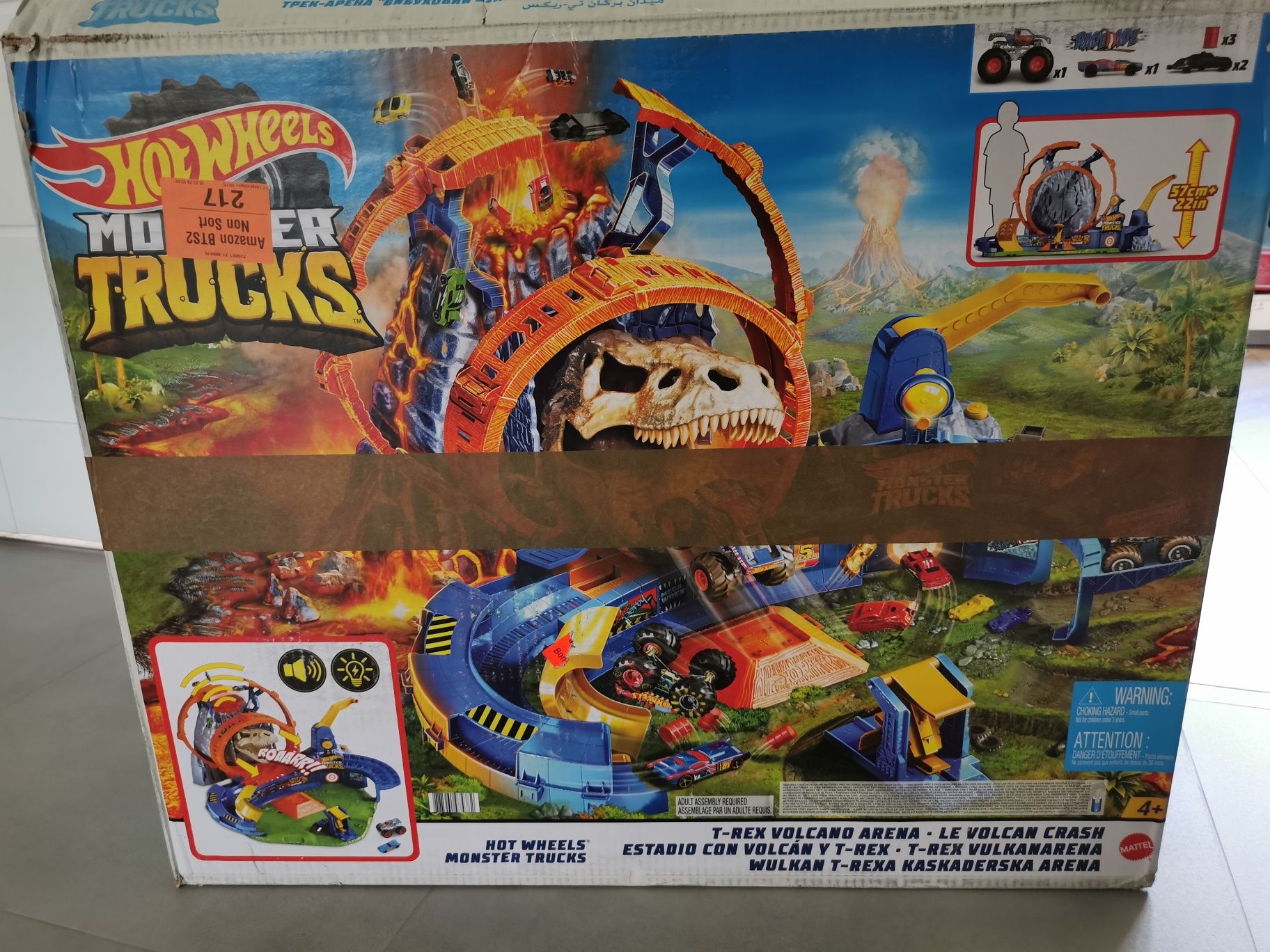 Tor Hot Wheels Monster Trucks Wulkan Kaskaderska Arena GYL14