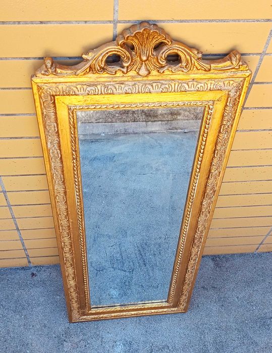 Espelho Dourado 90cm x 35cm