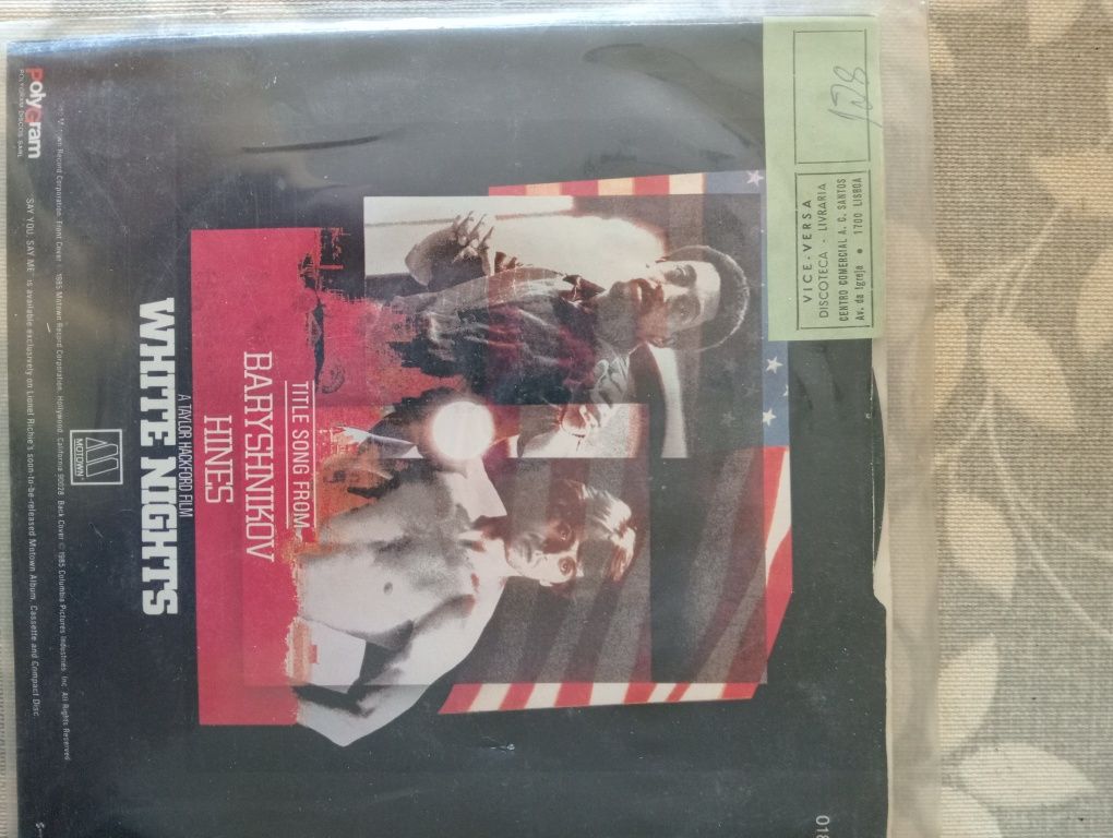 Vinil do single "Say you Say me" do Lionel Richie