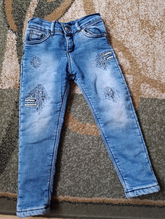 Spodnie ocieplane dla dziewczynki 5/6 lat