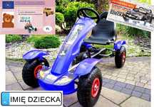 WIELKI GOKART Na Pedały POMPOWANE Koła 50 kg 5-12 lat F618
