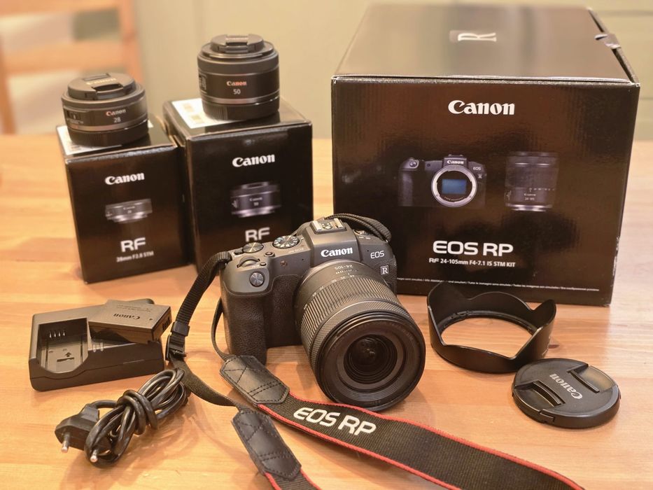 Canon EOS RP + 3 obiektywy RF – zestaw idealny do półzawodowej pracy!