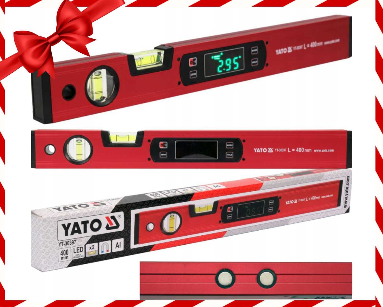 Nowa YATO Poziomica Elektroniczna 400mm Magnetyczna YT-30397 (OKAZJA)