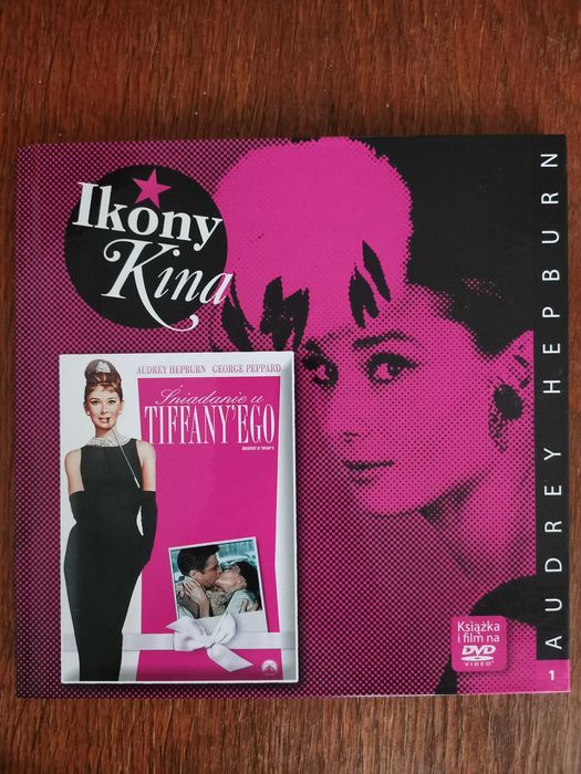 Ikony kina śniadanie u Tiffany'ego Audrey Hepburn książka i film dvd