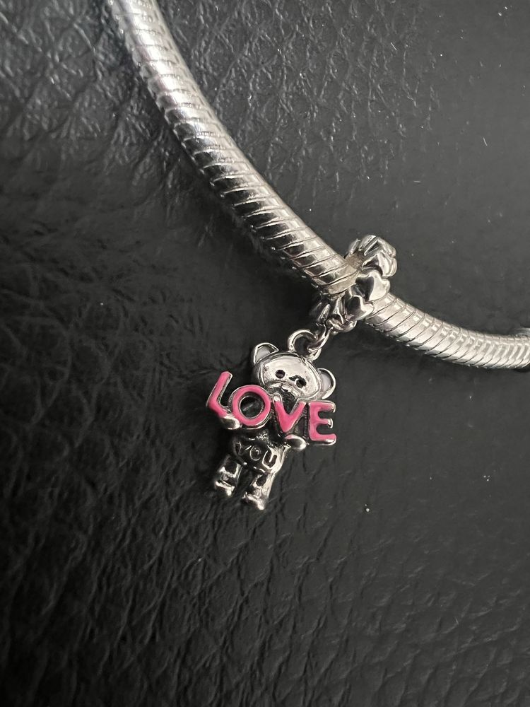 Zawieszka #charms miś love do beansoletki typu pandora