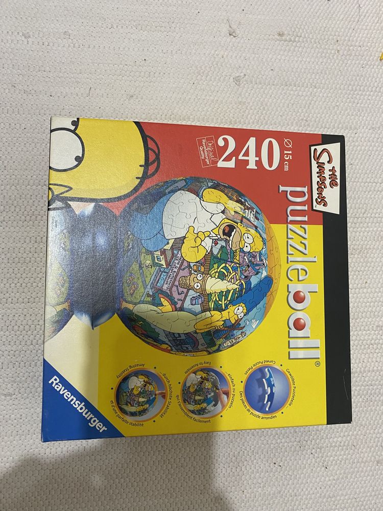 Puzzle 3D ball Simpson 240 peças. - quebra cabeças