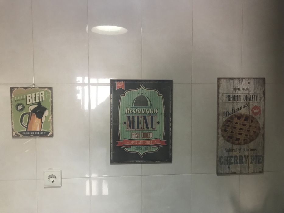 5 Quadros - tema cozinha