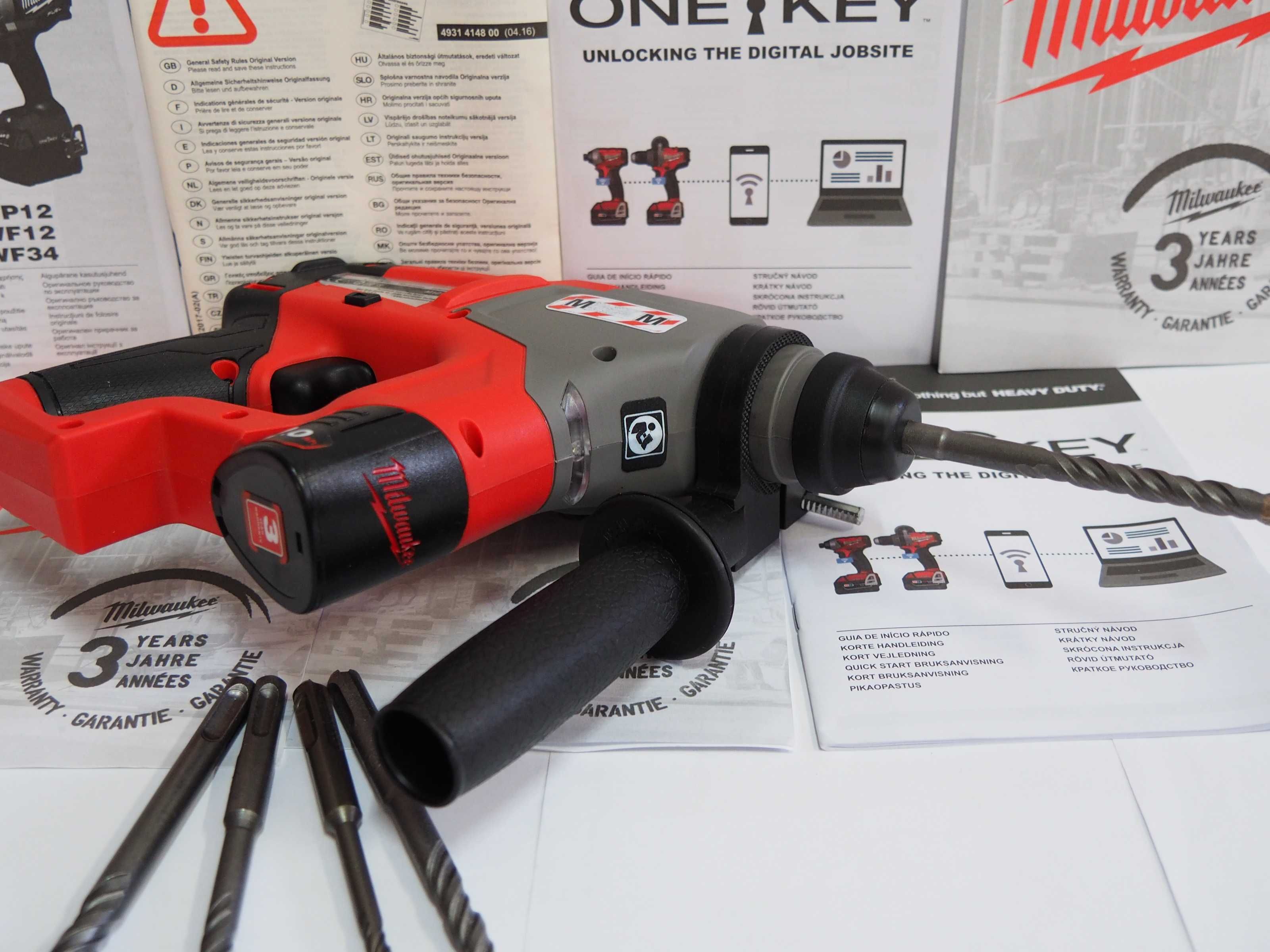 MILWAUKEE M12 CH wiertarka młotowiertarka 12v 2ah bateria SDS