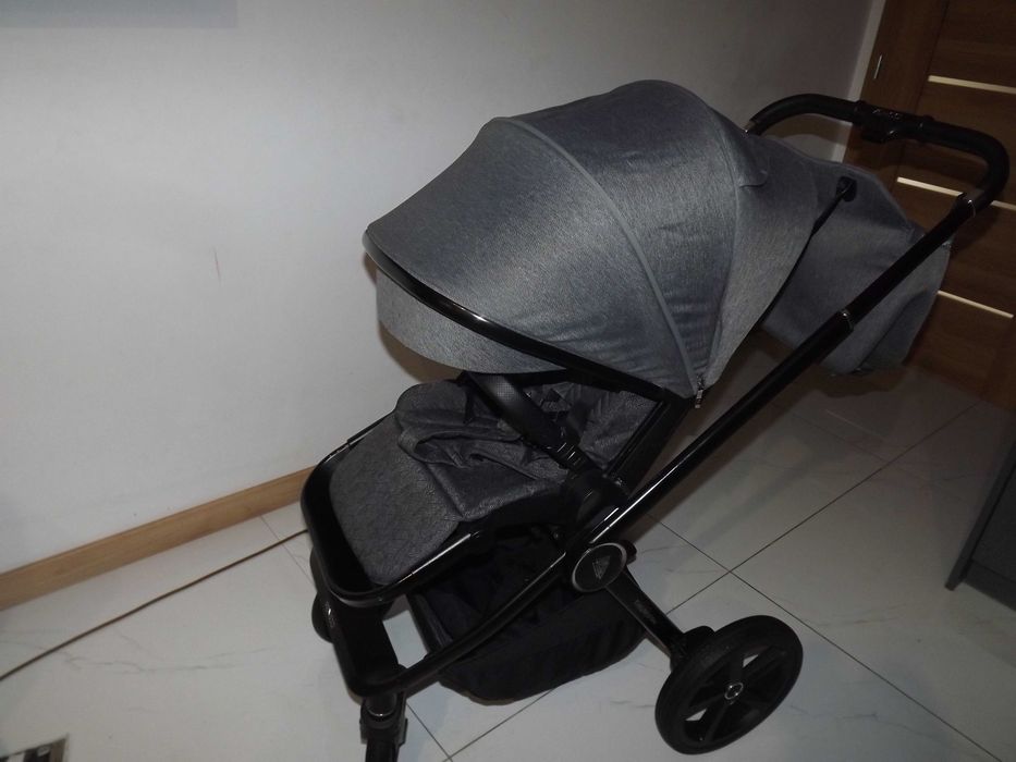 Venicci upline szary 3w1 Tapicerki ,stelaz bardzo ladny Fotelik Cybex