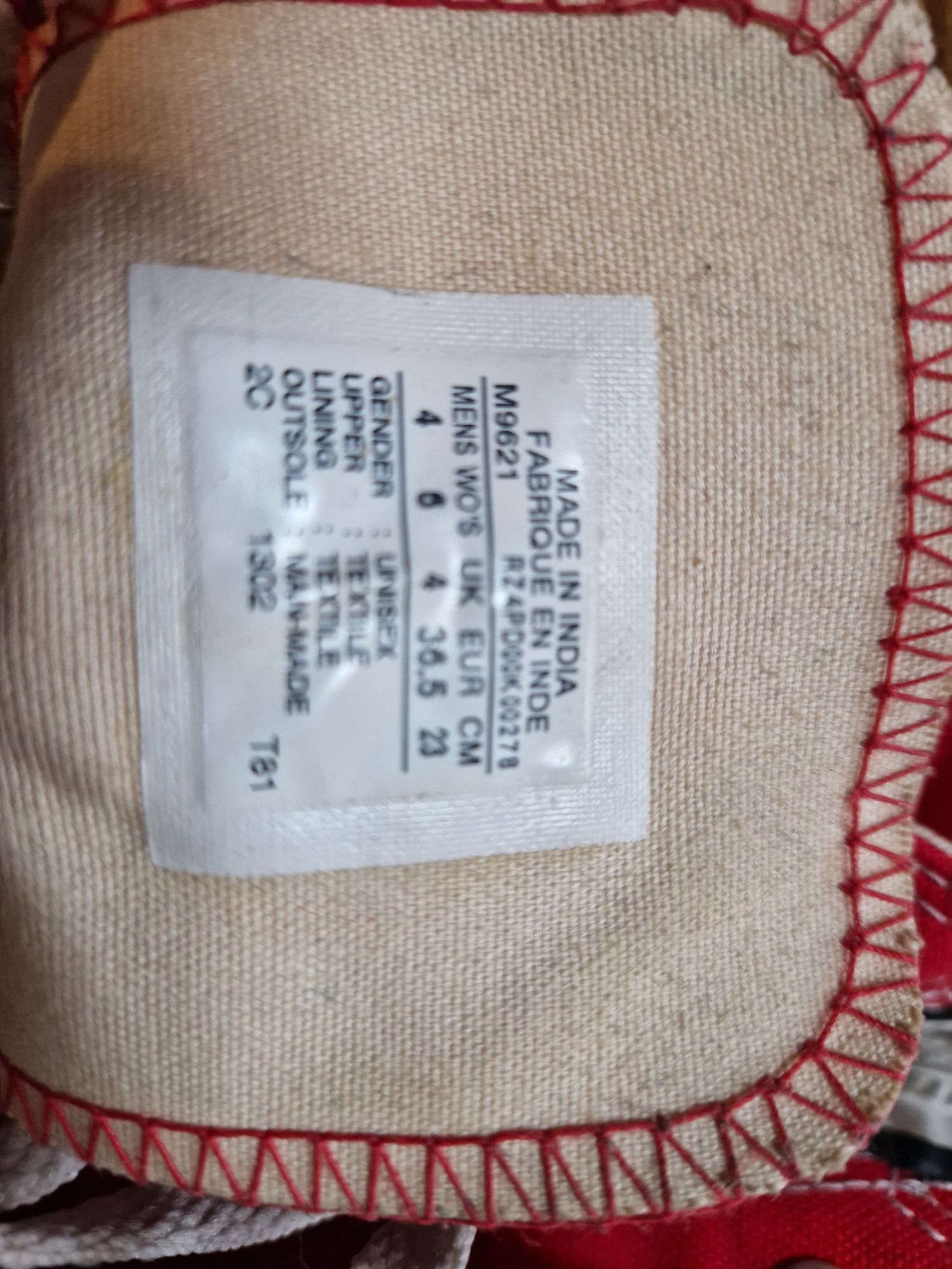 Converse 36,5 czerwone za kostkę świetny stan