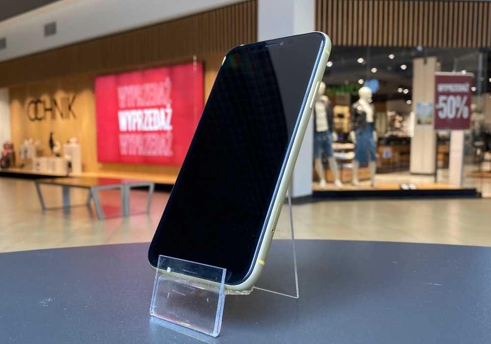 Apple iPhone 11 | Żółty | 64 GB | Kondycja 100 % | SZKŁO GRATIS