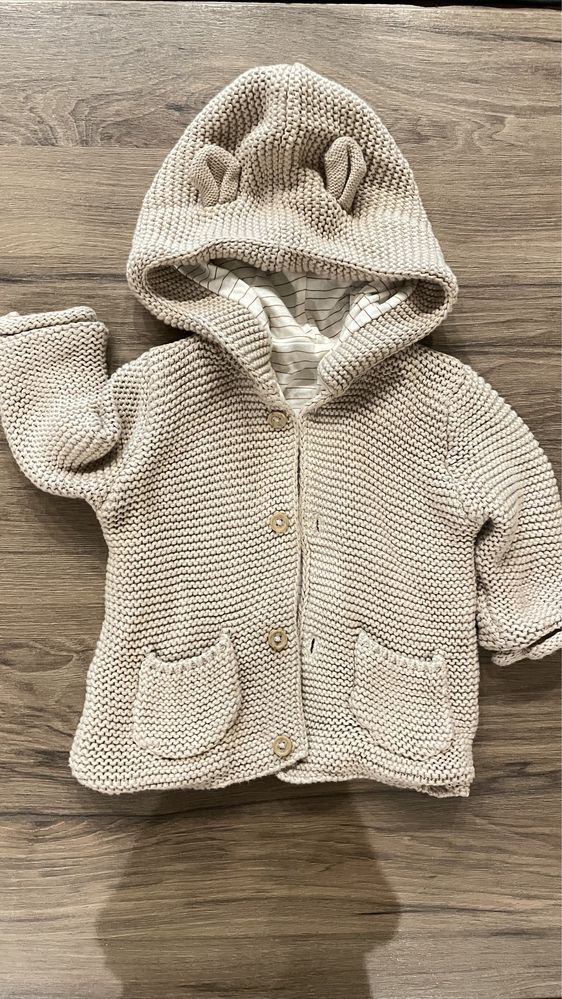 Дитячий стильний фірмовий светр, кофта з вушками