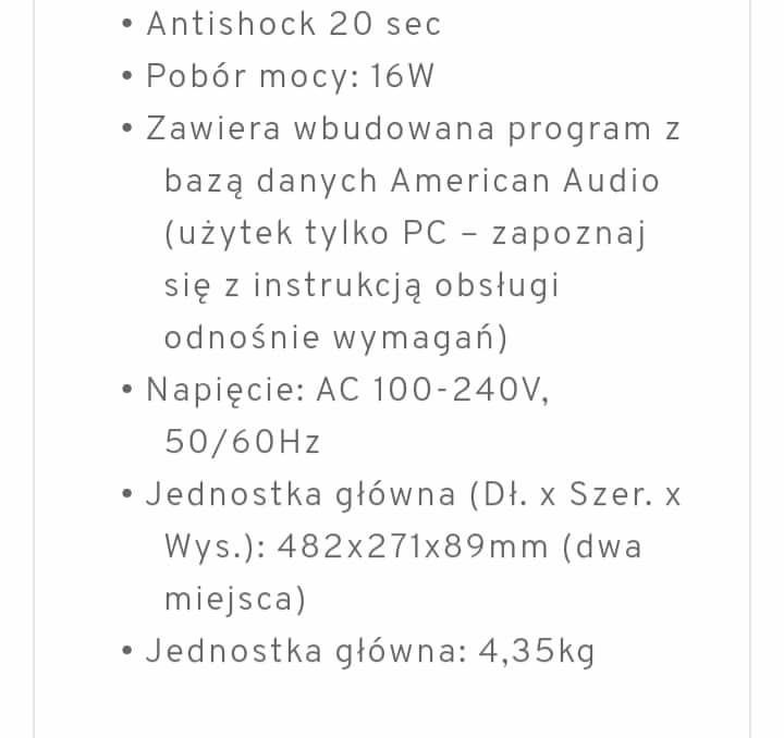 Zestaw głosnikowy wraz z odtwarzaczem cd/mp3/usb plus szafka na wymiar