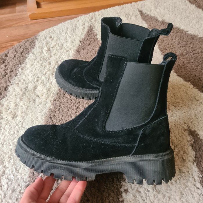 Ботинки Челсі замш зима