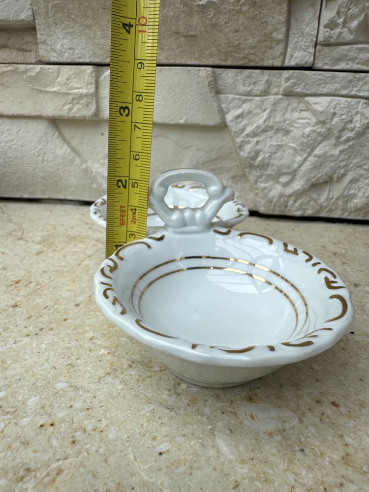 Pojemnik na pieprz i sól stara porcelana Walbrzych