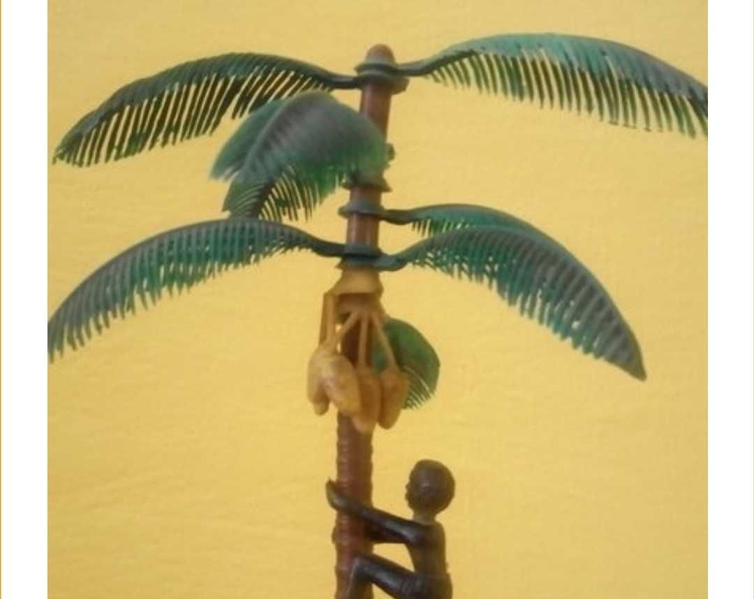 Чемодан ретро СССР пальма на присоске ветки