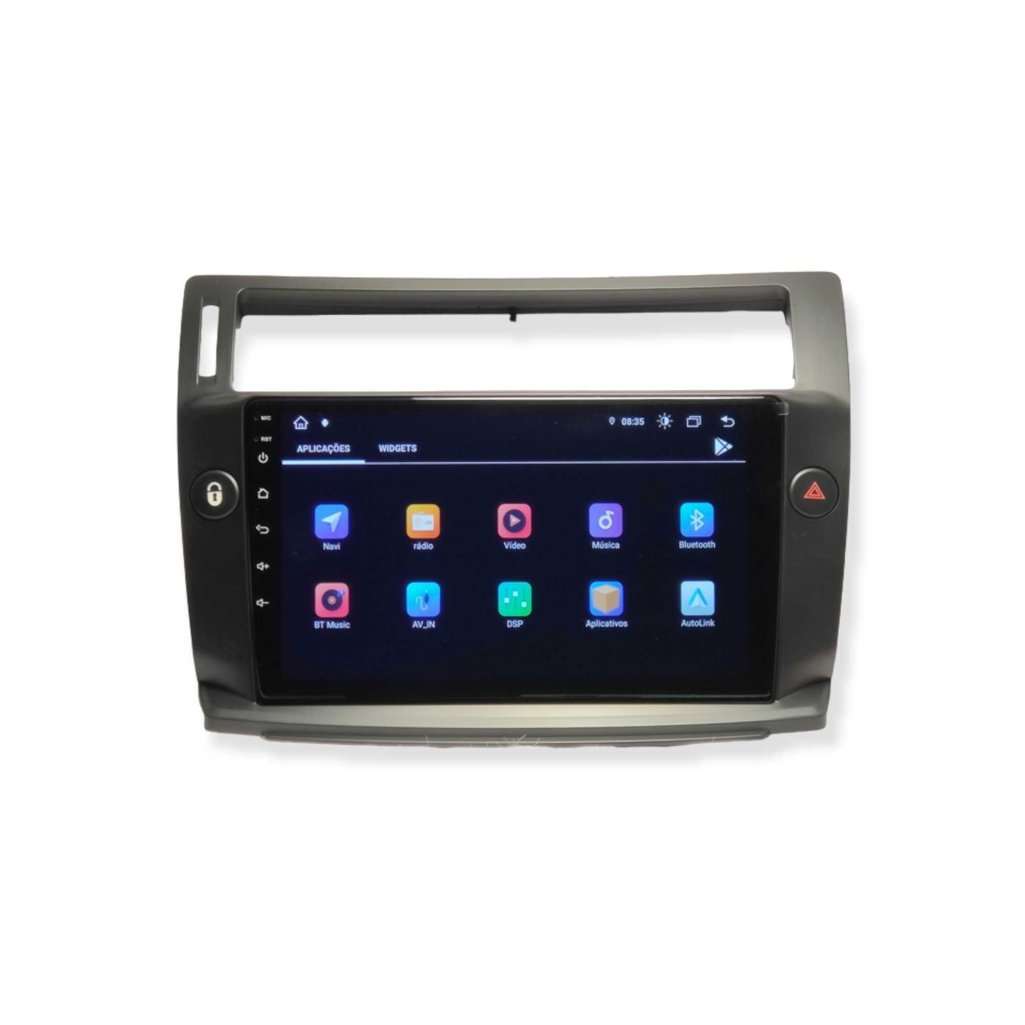 Rádio Citroen C4  - Android 13 – 2 DIN GPS WIFI - Preto