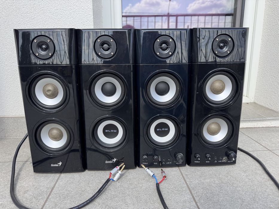 2x Genius sp-hf 1800A kolumny glosniki komputerowe pasywne audio pc