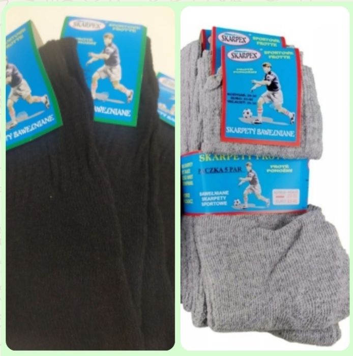 Skarpety, Rozmiar 39-42.(5 szary  + 3 czarny)