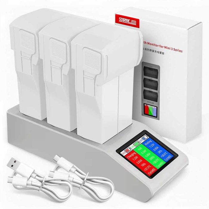 Ładowarka hub StartRC do akumulatorów drona DJI Mini 3, 4, 5 Pro