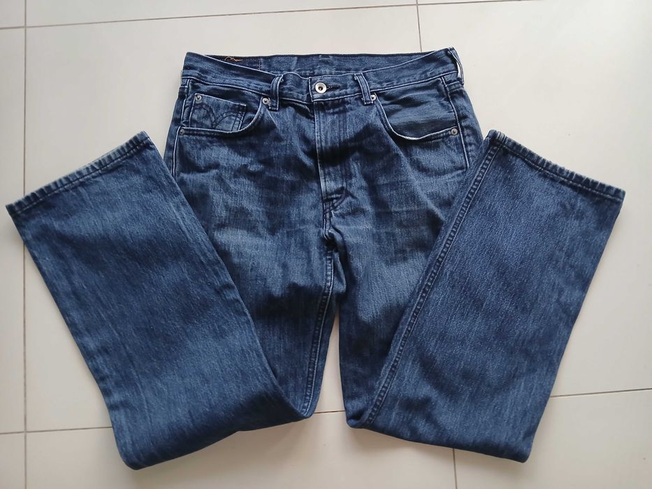 LEVIS jeansy 34 damskie wide leg 42 XL proste szeroka nogawka spodnie