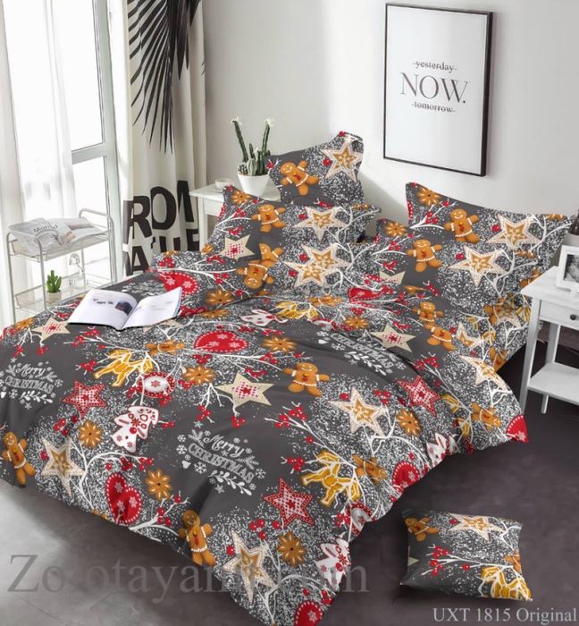 Новорічна постільна білизна , бязь голд люкс