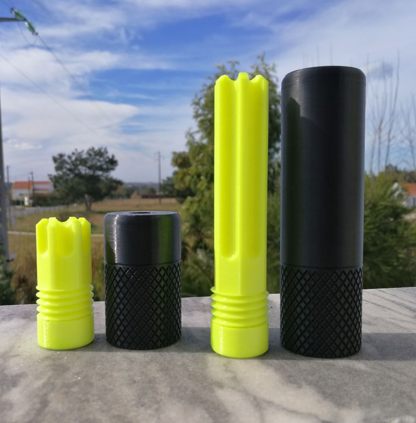 3D Tapa chamas 5-10cm AIRSOFT **LER DESCRIÇÃO**
