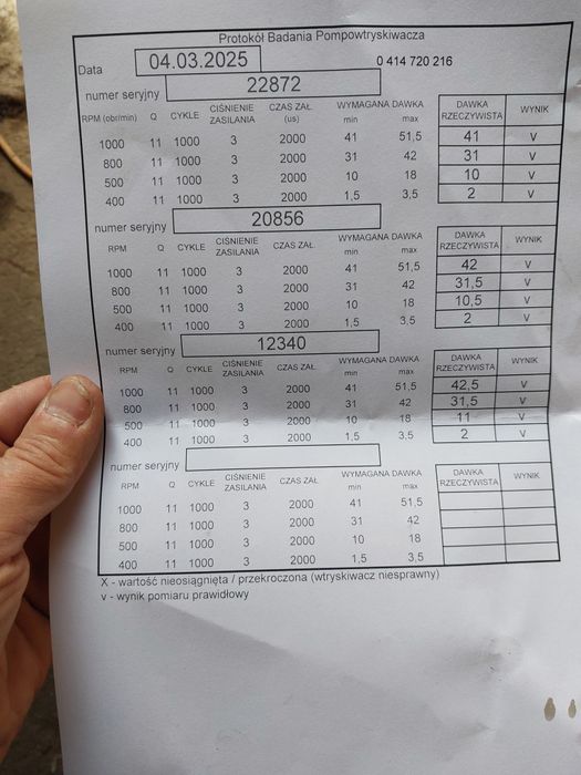 Pompowtryski vw seat 1.9tdi 130km