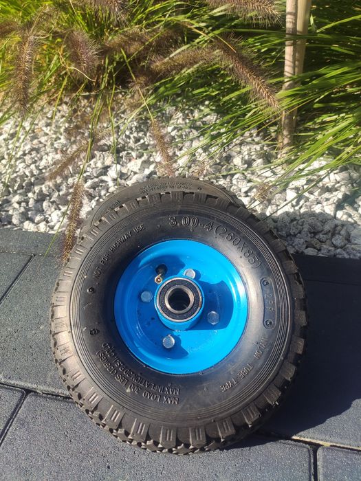 Koło kółko do wózka 3.00-4 260x85 komplet opona felga dętka.