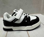 Дитячі кросівки Jong golf dc shoes white білі/чорні р31-36