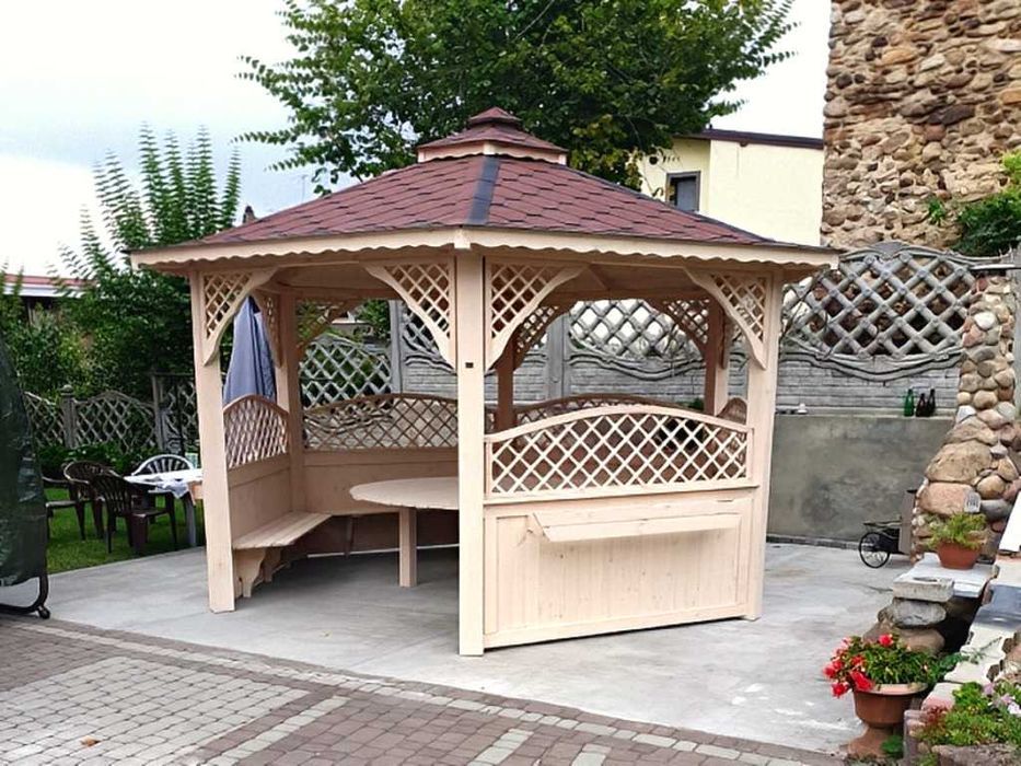 ALTANA 4 3,2m Półokrągłe Kratki Impregnowana +Gont Podłoga Producent