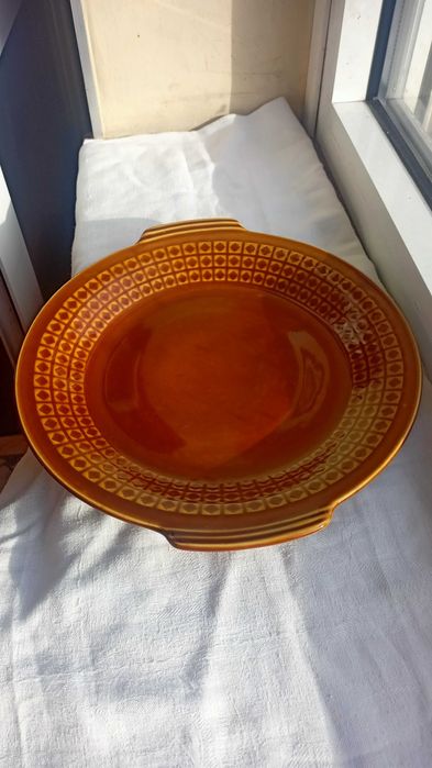 Patera z uchwytami fason IRA Józef Wrzesień Chodzież porcelit