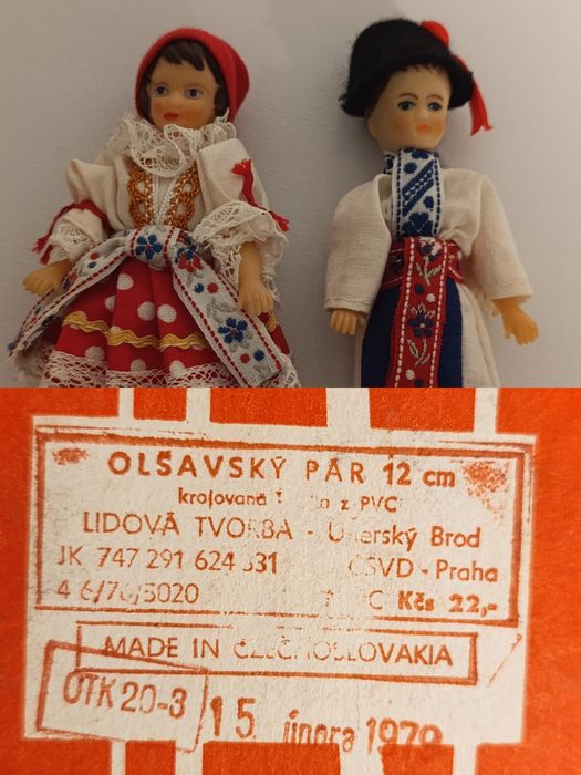 Lalki ludowe Czechosłowacjia 1979 r.