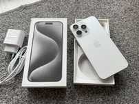 iPhone 15 PRO MAX 256GB WHITE BIAŁY Silver Bateria 98% IDEALNY GWAR