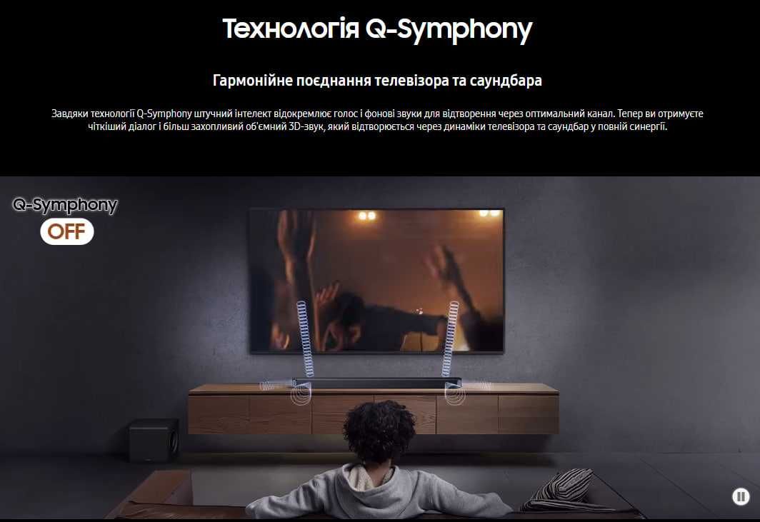 Саундбар Q-серії HW-Q930F 9.1.4 Сабвуфер & Тиловий динамік (2025)