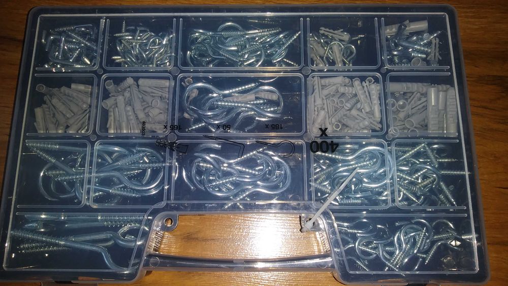 Lux-Tools Zestaw haków i kołków 400szt.