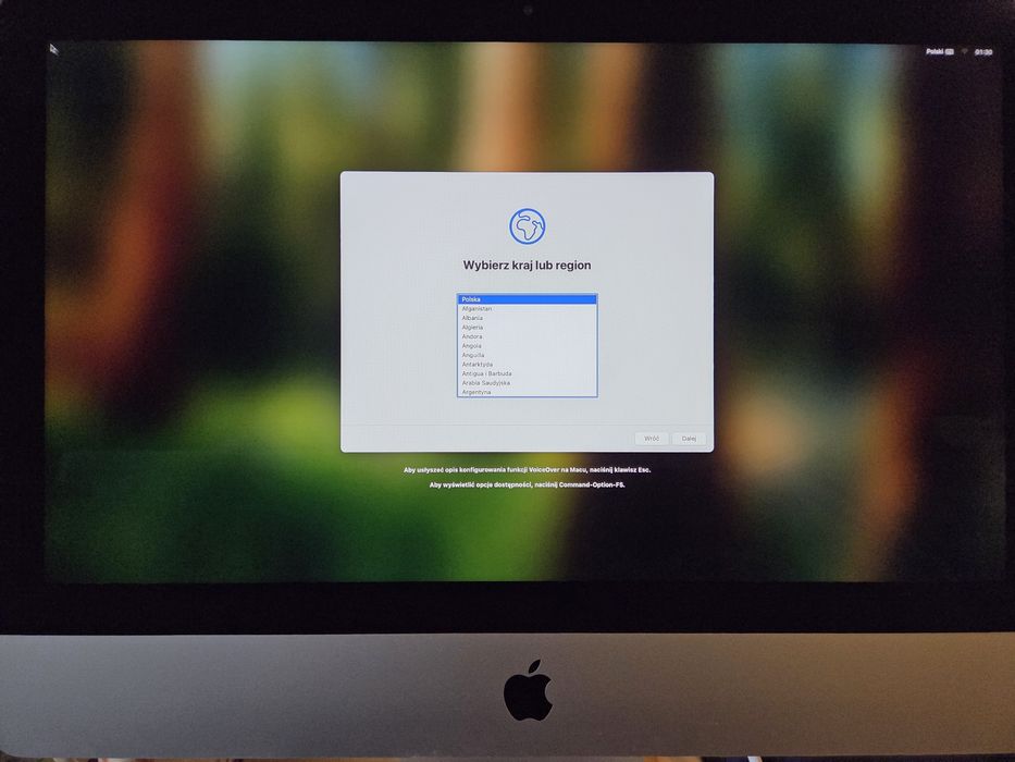 iMac 2019 A2116 21,5" Retina 4K, Intel i5, 8GB RAM, 1TB Fusion, OKAZJA