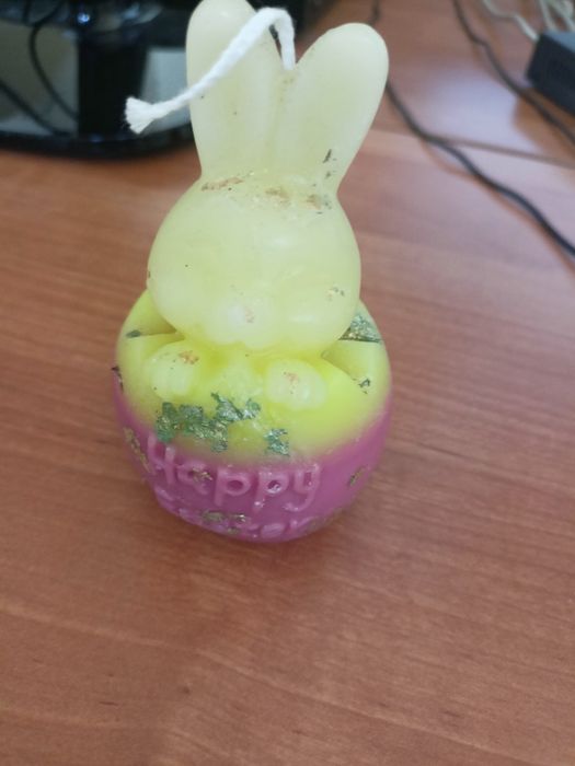 Wielkanocny zajączek swieczka