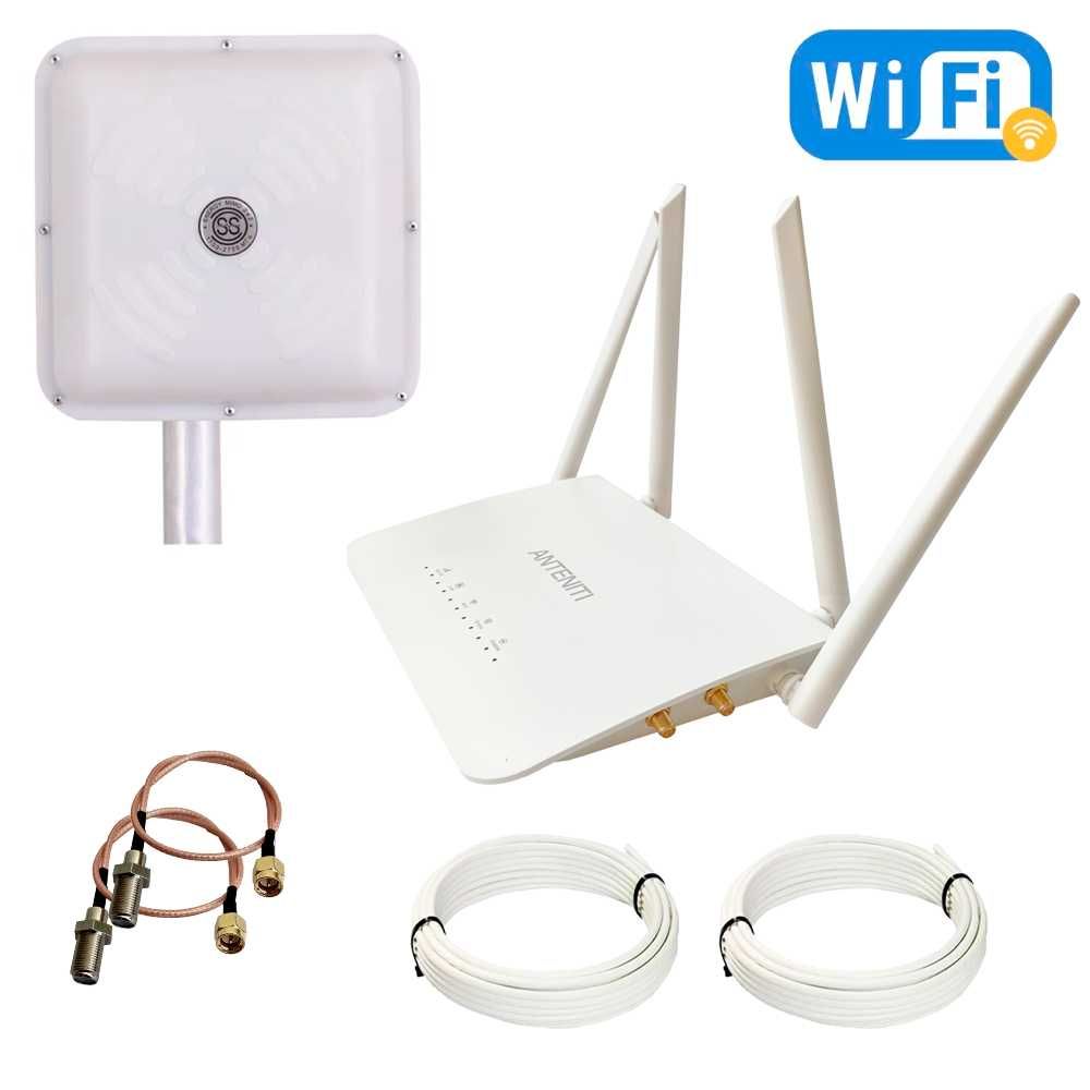 3G/4G WiFi роутер LTE  ANTENITI B535 и панельна MIMO антена