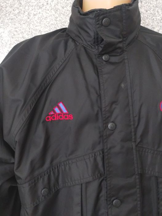 Adidas kurtka długa męska parka na polarze