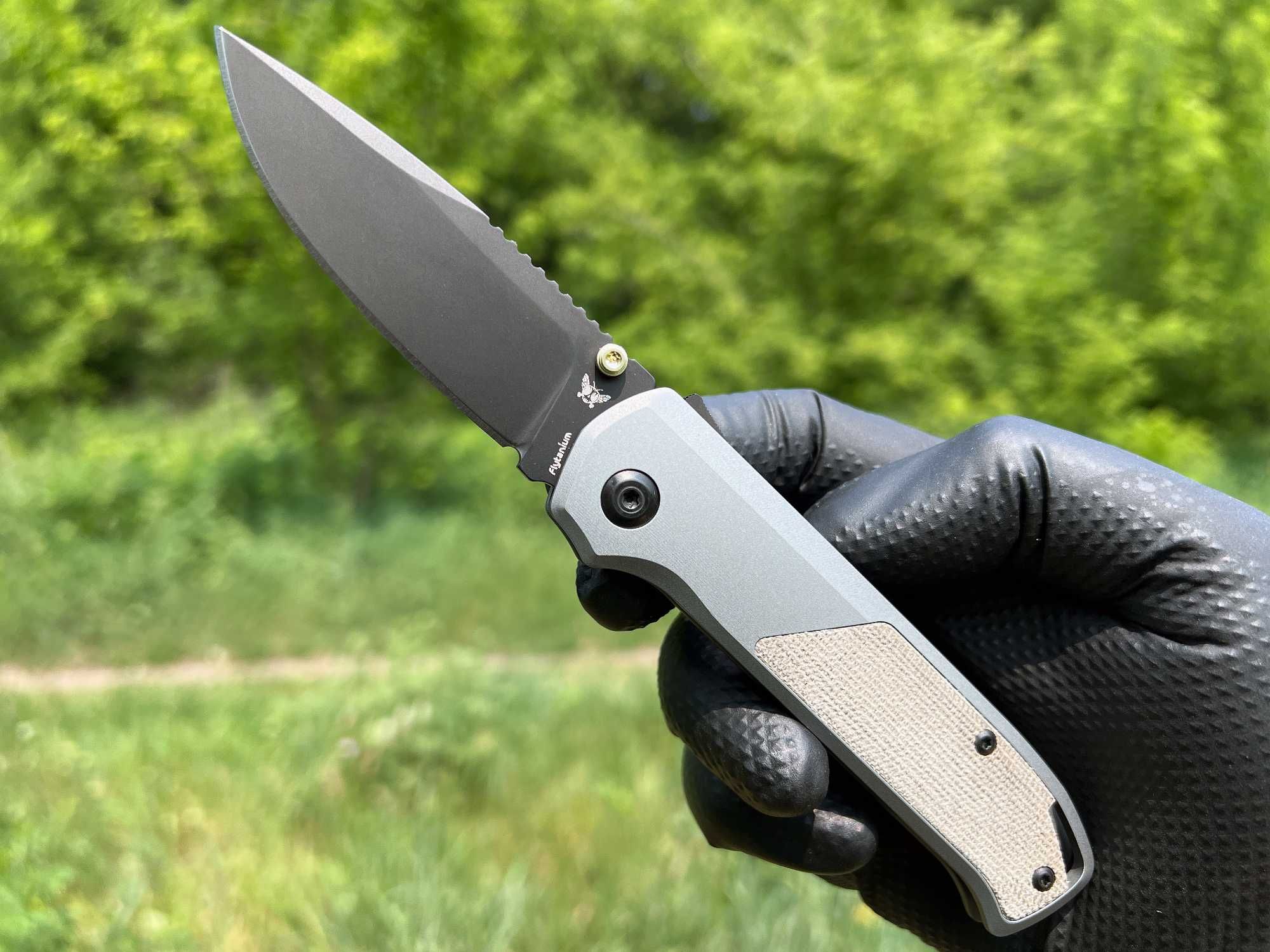 Складний ніж Flytanium Arcade Shark-Lock Alu/Micarta, DLC CPM S35VN