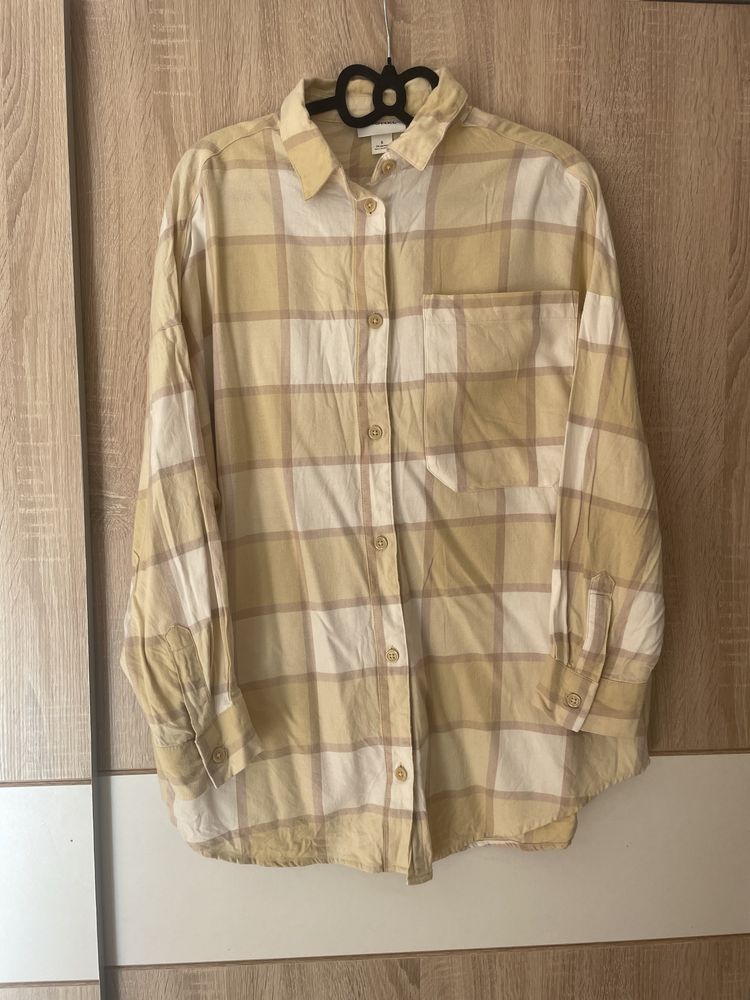 Koszula Monki S M L oversize modna hit bawełna wiskoza flanela
