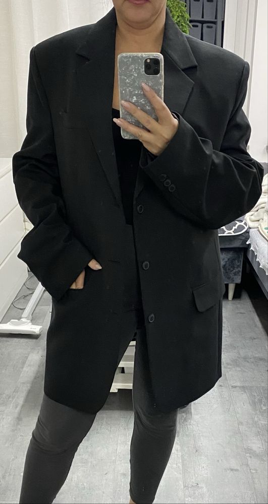 Czarna marynarka oversize xl-xxxl przeskalowana męska