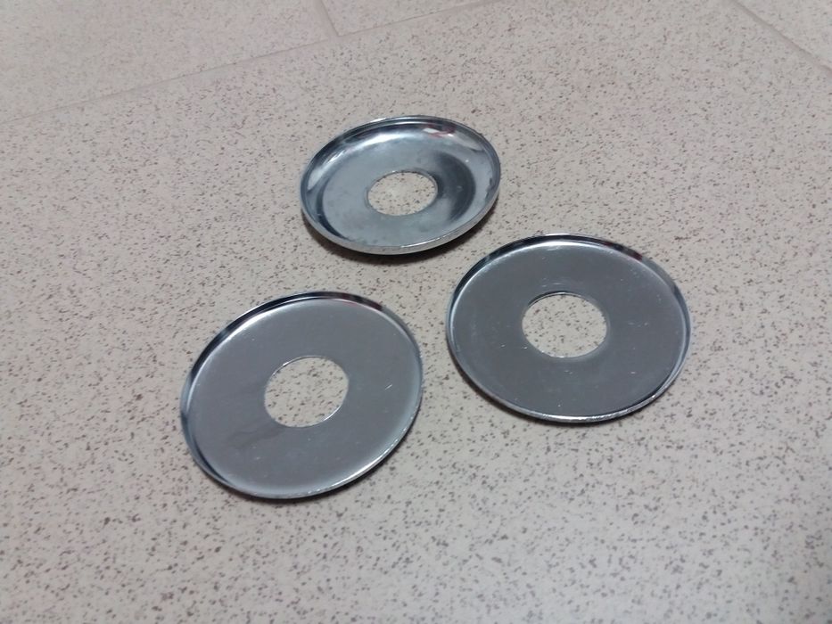 rozeta chrom metal rura fi21mm 3szt OKAZJA