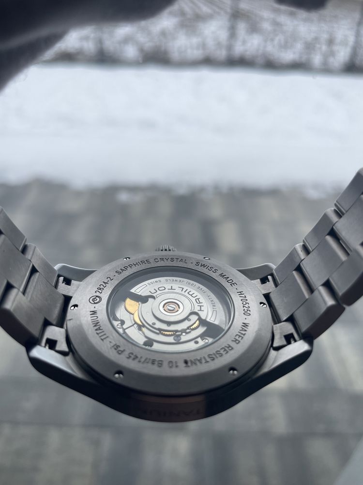 Męski zegarek Hamilton Khaki Field Titanium Referencja H705250 automat