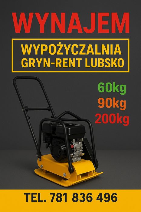 Zagęszczarka wynajem GRYN RENT