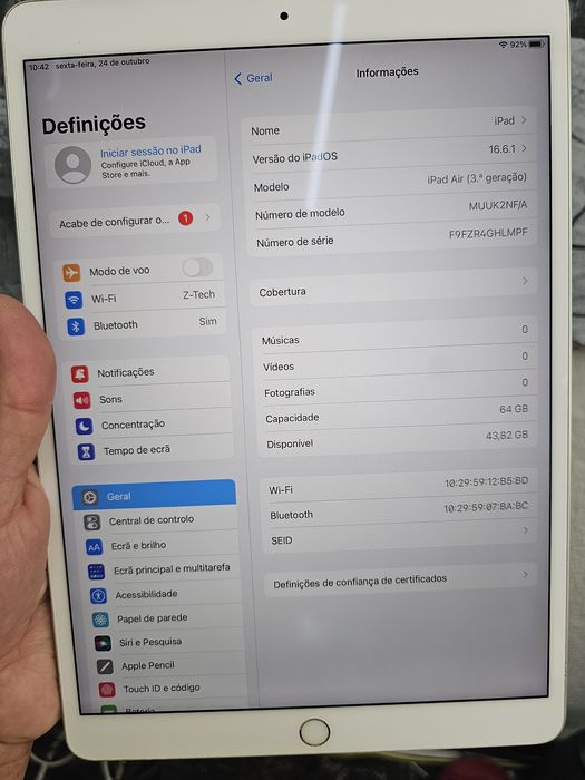 Ipad Air generacao 3