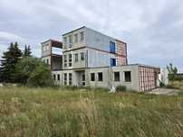 Rama kontenera 14x4 56m2 masywna dom biuro hotel moduł piętrowy